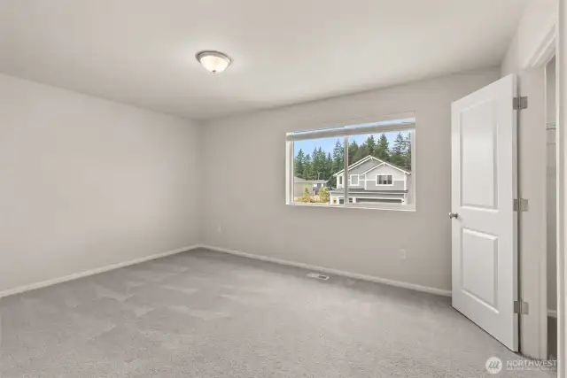 Bedroom 5 with walk in closet.