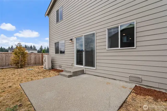 Fully fenced backyard, plant some grass seed, add a gazebo or garden and make this your oasis.