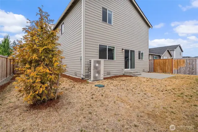 Back yard with lots of space to bring your vision.
