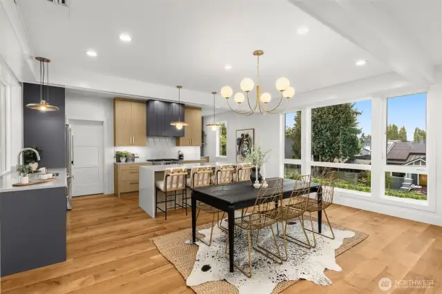 Open dining space with room —holidays just got easier.