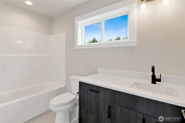 Upstairs full bath.