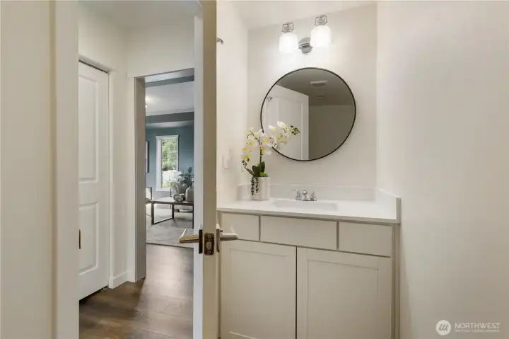 Main floor guest bathroom