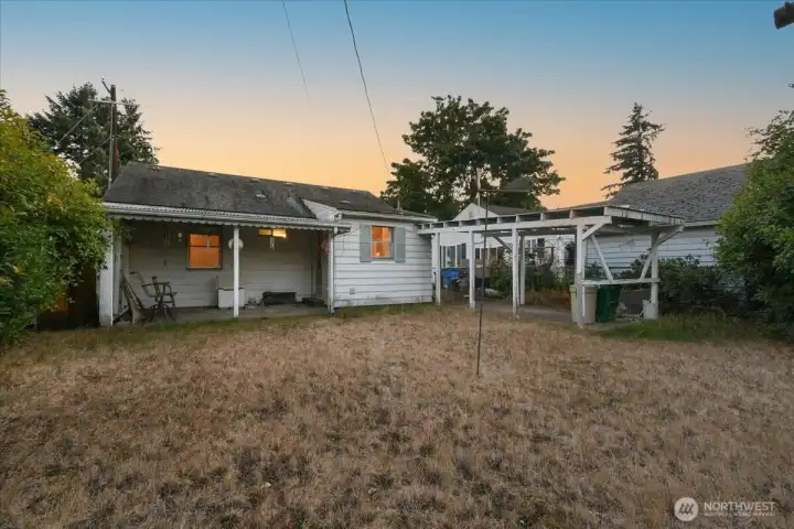 Backyard, w/ Covered Patio