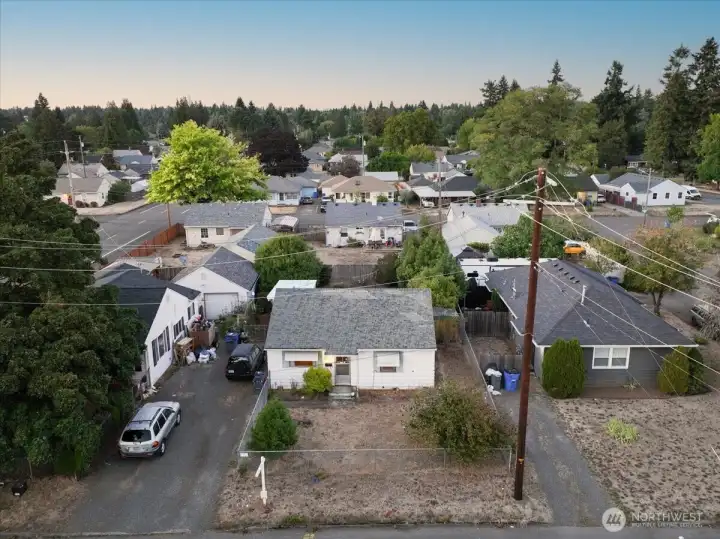 Aerial, Viewing North