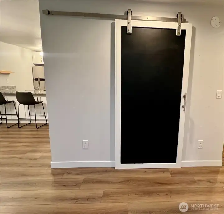 Nice closet off entry