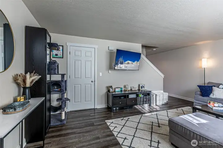 Spacious storage closet