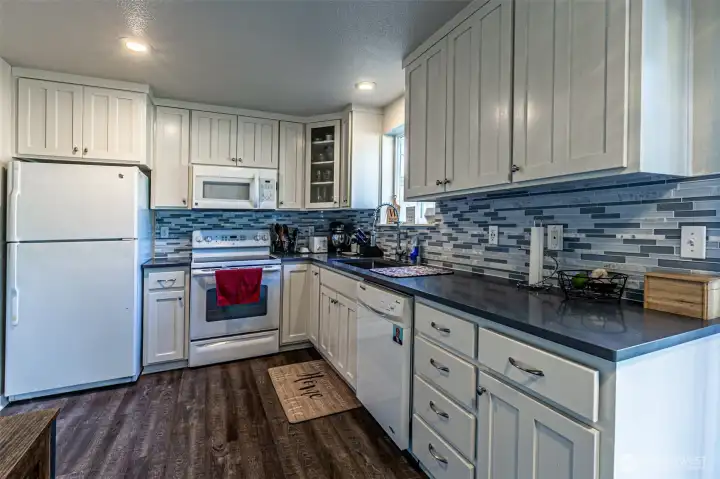 Updated kitchen with quartz counters