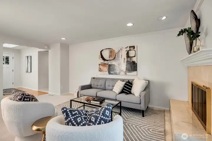 Step into the inviting, spacious living room with abundant natural light.