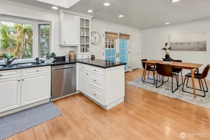 Spacious eating space.