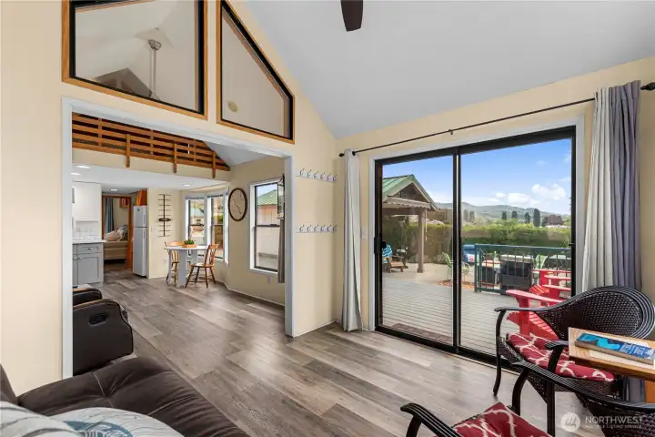 Easy care LVP flooring makes clean up a breeze.