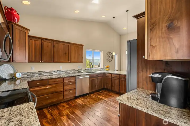 Large gourmet kitchen