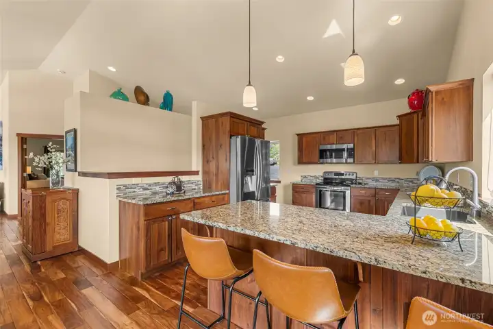 Visit with the Chef while he/she prepares a gourmet meal