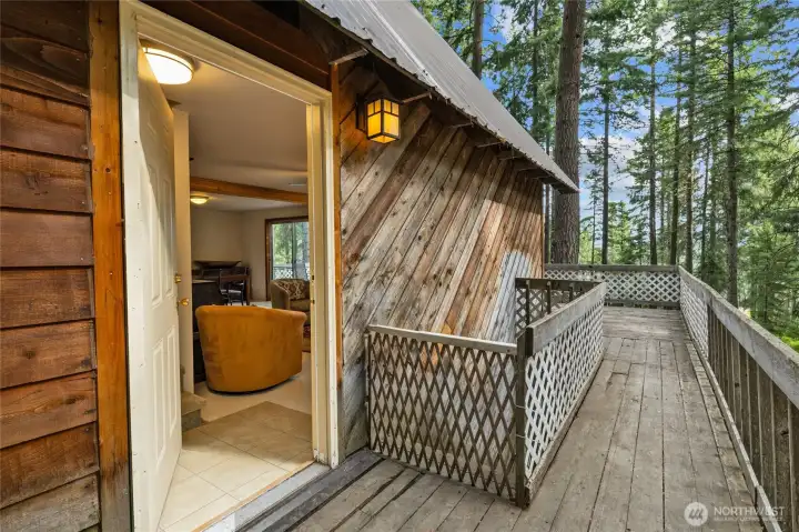 Entry on the main level.