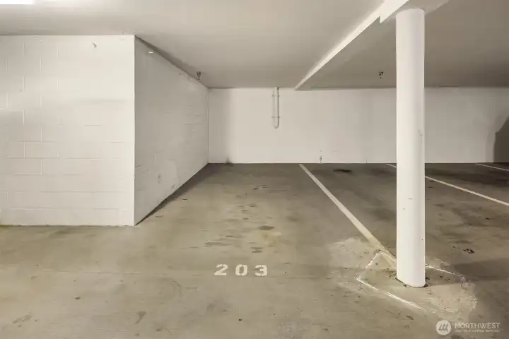 Second parking space. Also, an extra large storage room (20'x20').