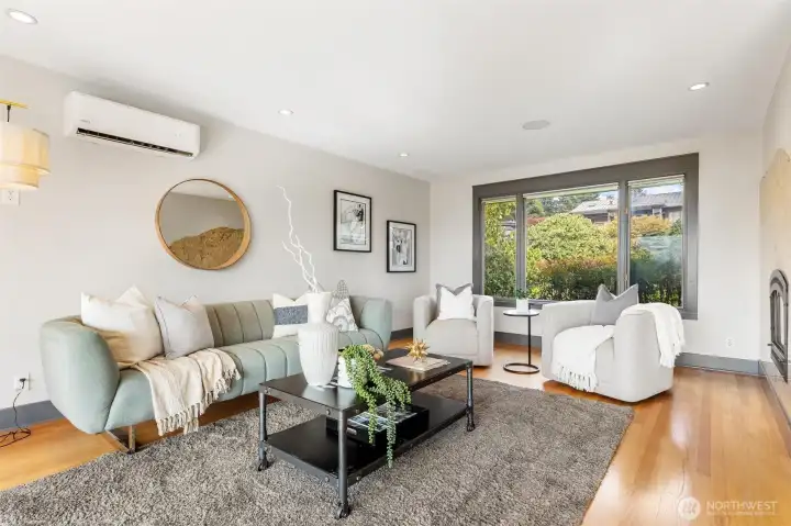 Living Room with Gas Fireplace