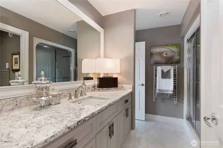 Main Level 3/4 Bath off of Bonus/Exercise Room