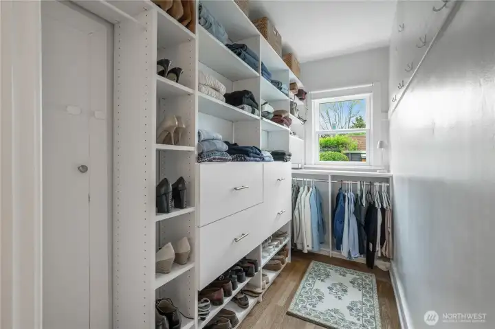 Primary walk-in closet