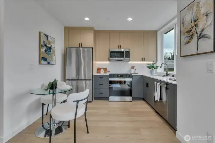 kitchen with eating space