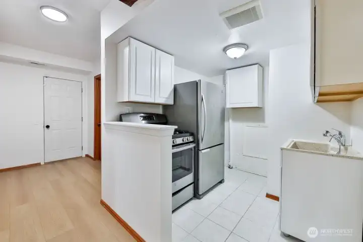 downstairs kitchenette