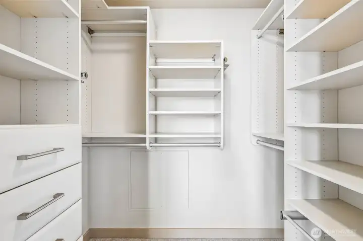 Custom California Walk-in Closet Custom California Walk-in Closet