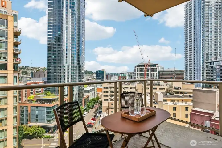 Private, Covered Balcony with Seating Area Private, Covered Balcony with Seating Area