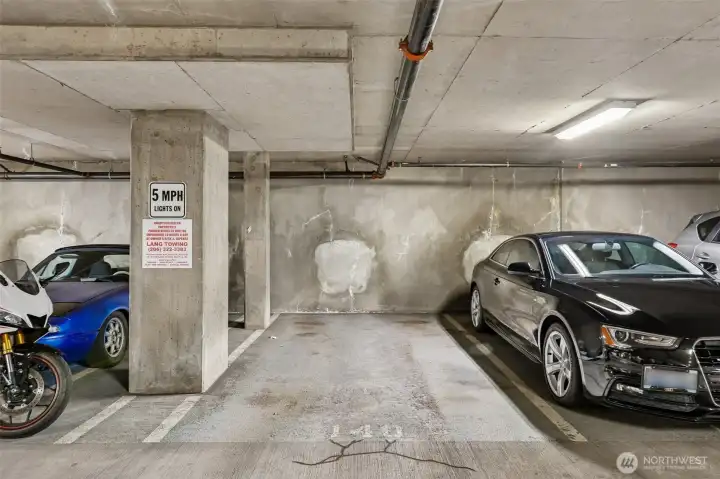 Designated Parking Space located in the Community Garage, P2 - spot 140 Designated Parking Space located in the Community Garage, P2 - spot 140