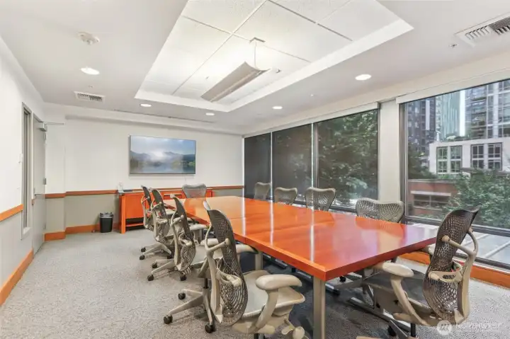 Conference room (South Tower, 2nd Floor)including table, projector w/HDMI & VGA monitor port cables. Conference room (South Tower, 2nd Floor)including table, projector w/HDMI & VGA monitor port cables.