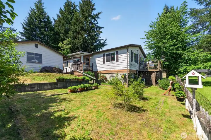 Garden area to the east of the home.