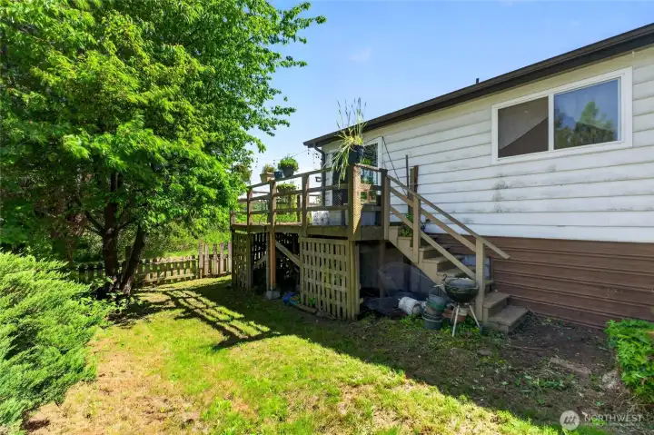 wrap around deck.