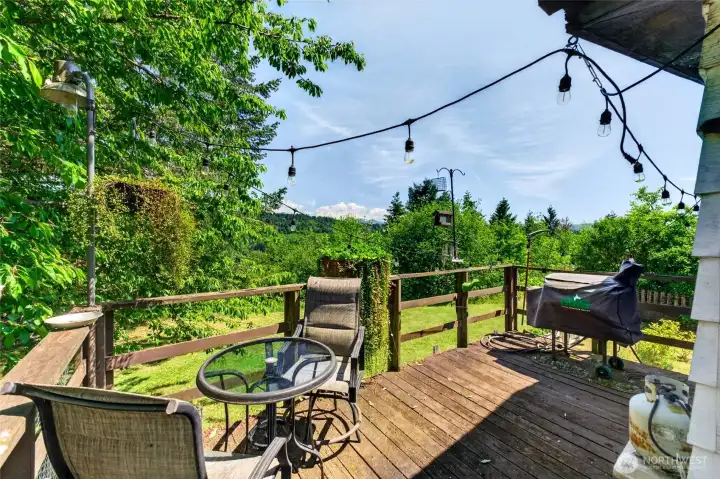 Deck off the dining room slider