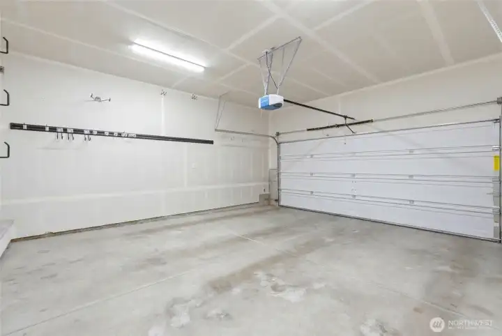 2 Car garage with EV