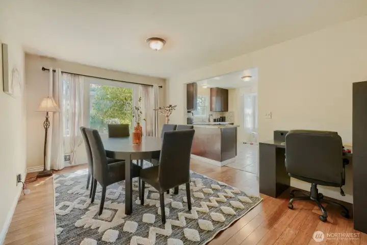 Large dining room Large dining room