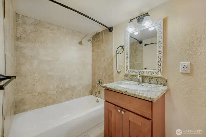 Bathroom on lower level Bathroom on lower level