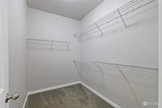 The large primary walk-in closet.