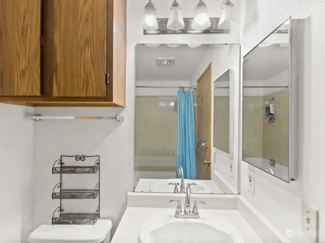 Bathroom built to maximize space