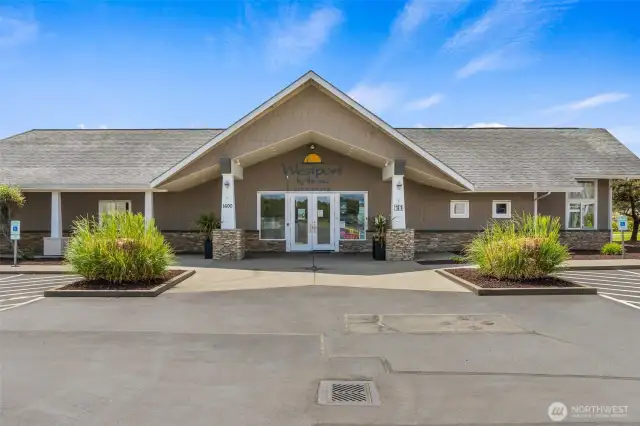 The club house is --
