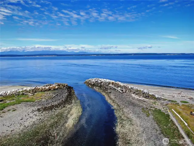 Easy water access to Puget Sound.