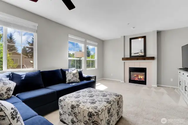 Living Room w/ Fireplae