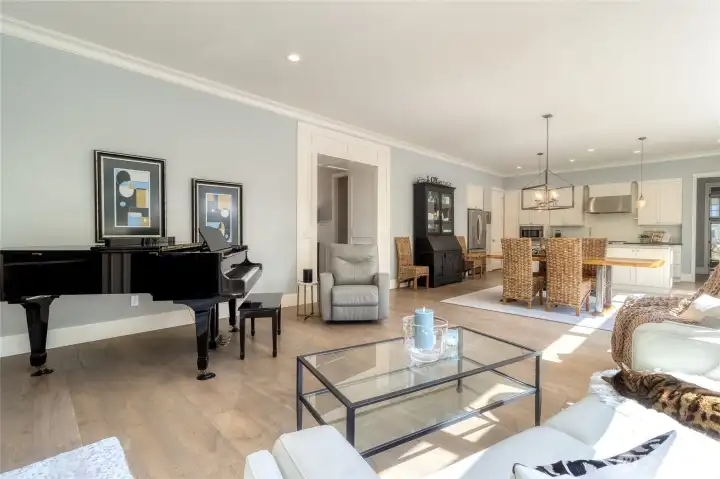 Open Living room, Dining & Kitchen