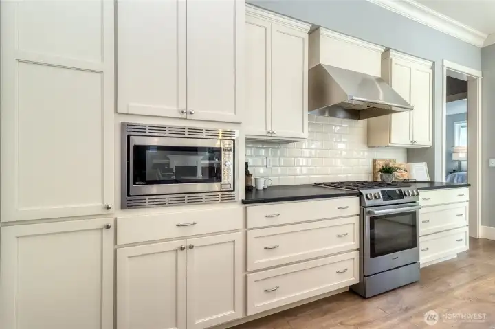 Stainless Steel appliances in the kitchen
