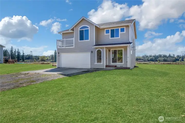 Great two story home on  nice flat lot.
