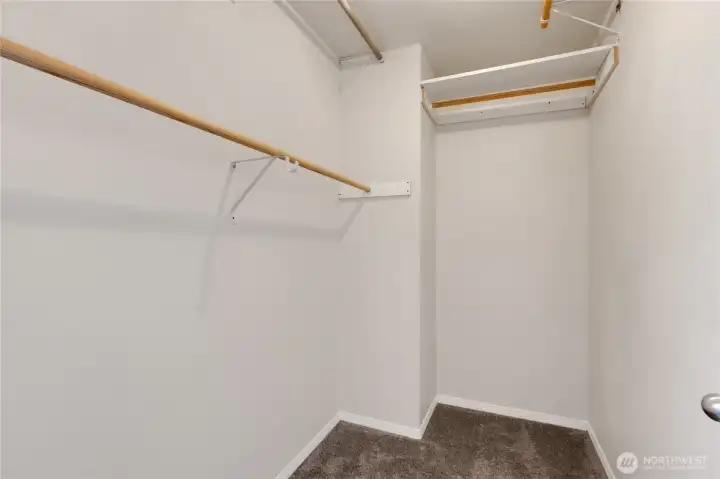 Spacious Primary Closet