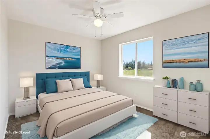 Virtual Staged bedroom