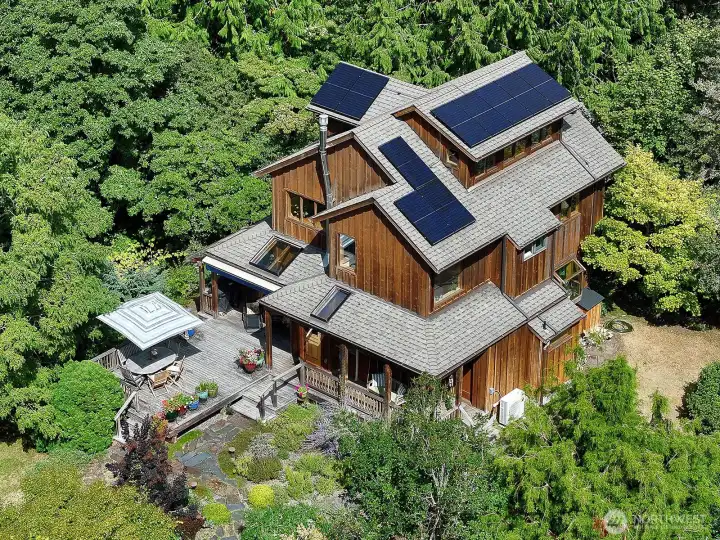 Solar panels with a back-up battery installed 2 years ago.
