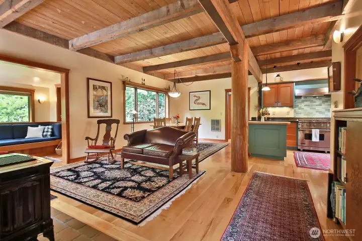 First time on the market! The warmth and beauty of all the woodwork and craftsmanship greet you upon entering. Your back is to the stairs and foyer. To the far left is the Reading Nook.
