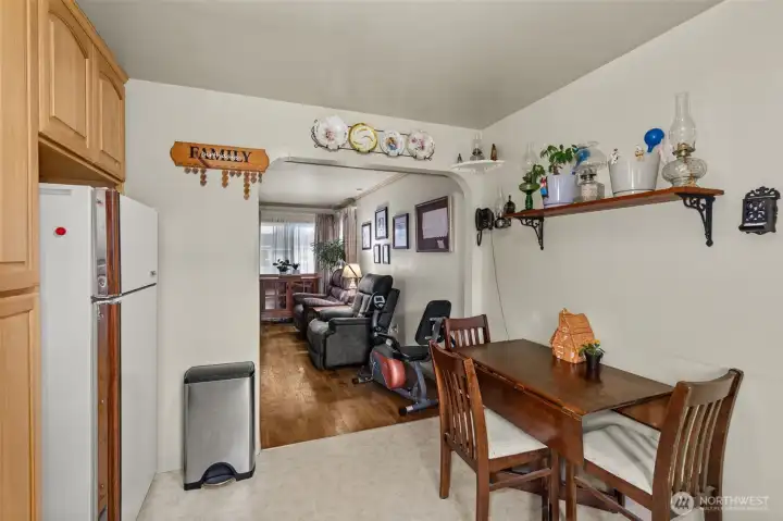Kitchen into Living Room view