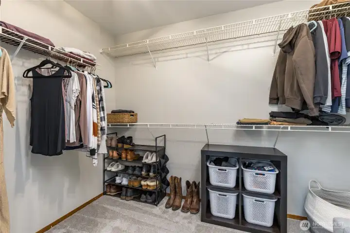 Primary walk-in closet