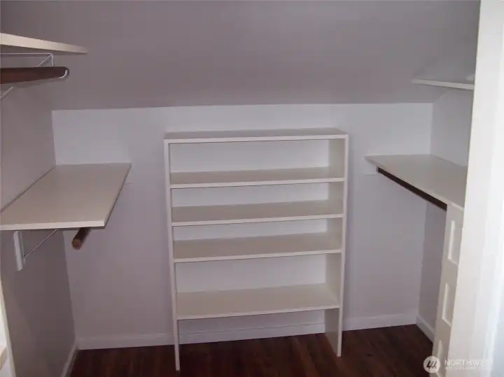 Walk-in closet in the Master Bedroom