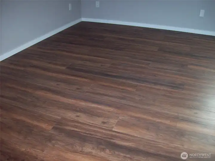Beautiful vinyl plank flooring throughout the house