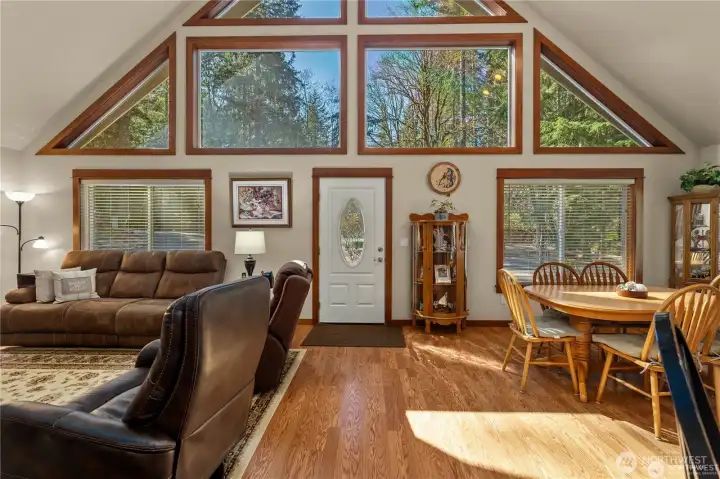Inviting living room with plenty of natural light